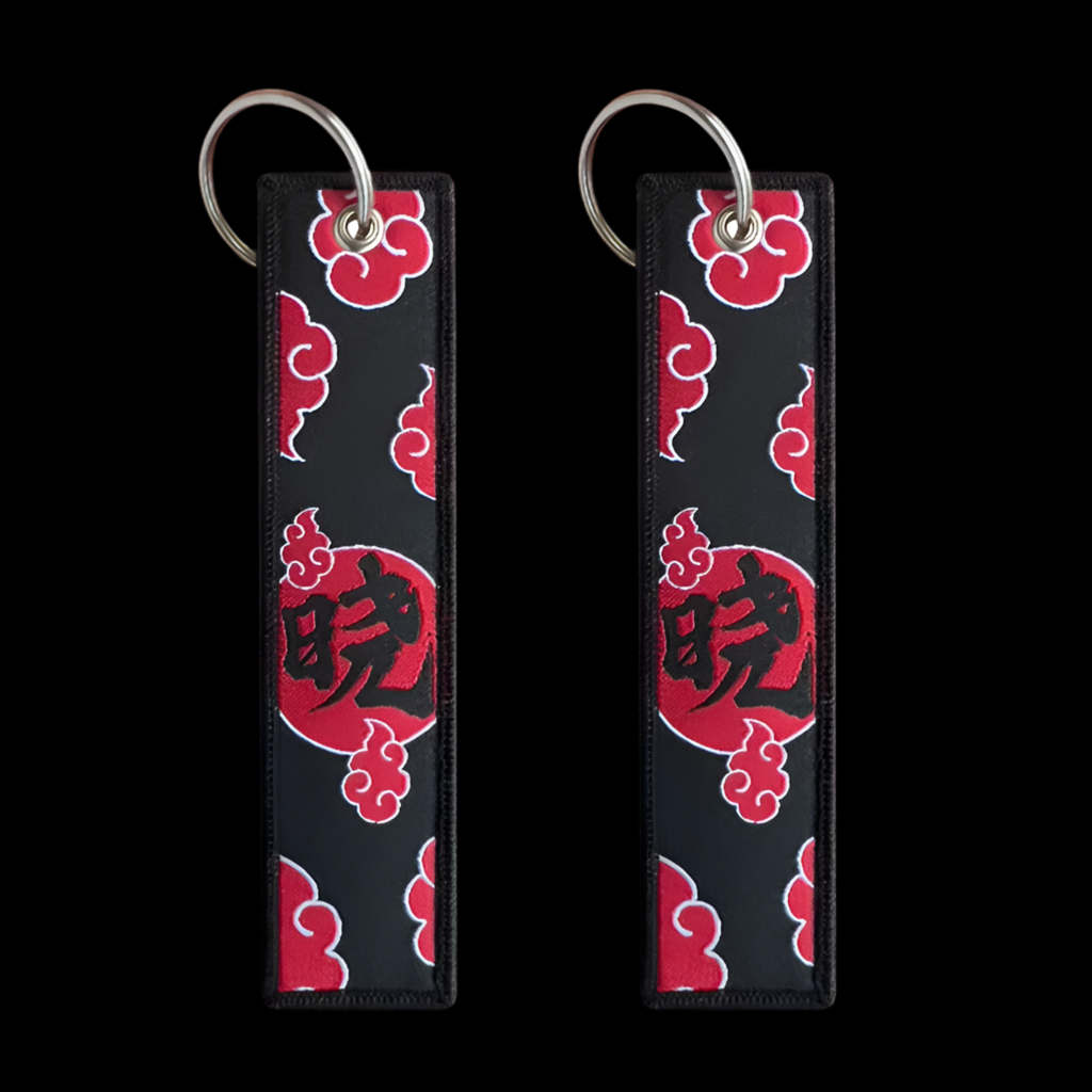 Lazur Akatsuki Keychain – Red Cloud Embroidery