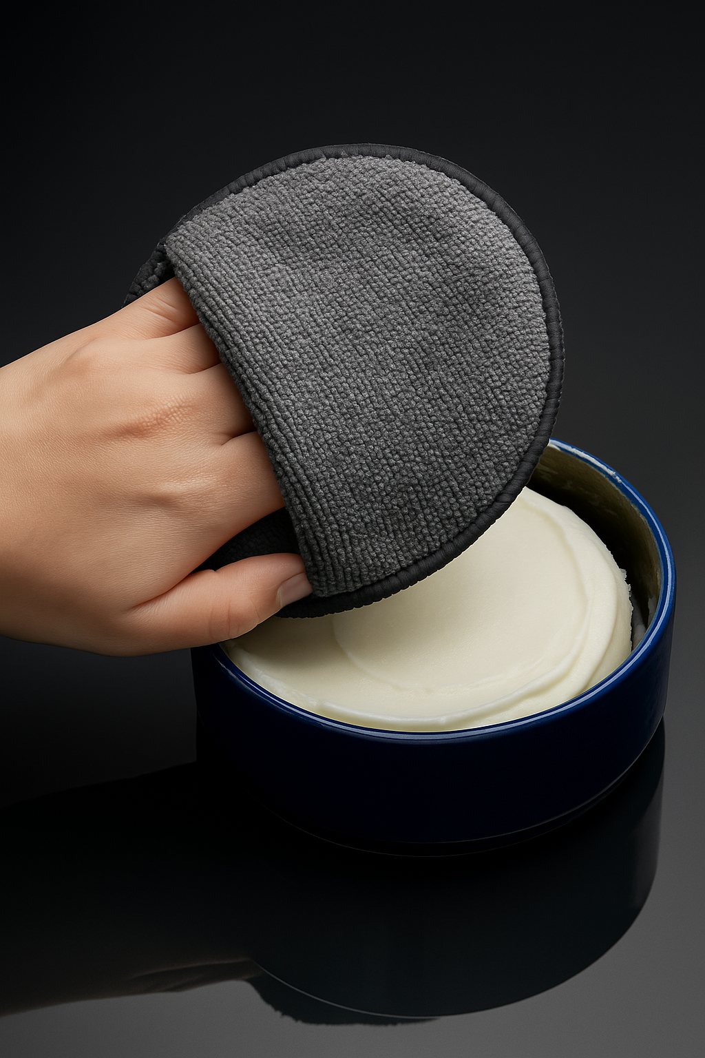 2/5/10 Lazur 5” Microfiber Wax Applicator Pads Finger Pocket