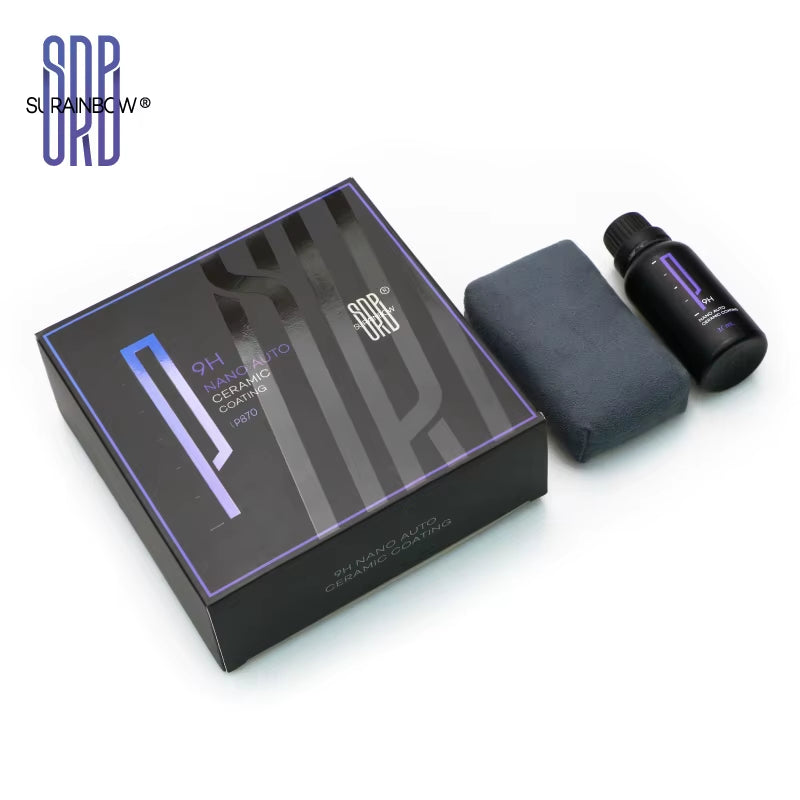 9H Nano Ceramic Coating for Cars, Anti-Scratch High Gloss Ceramic Coating Kit for Car, Hydrophobic Long Lasting Protection