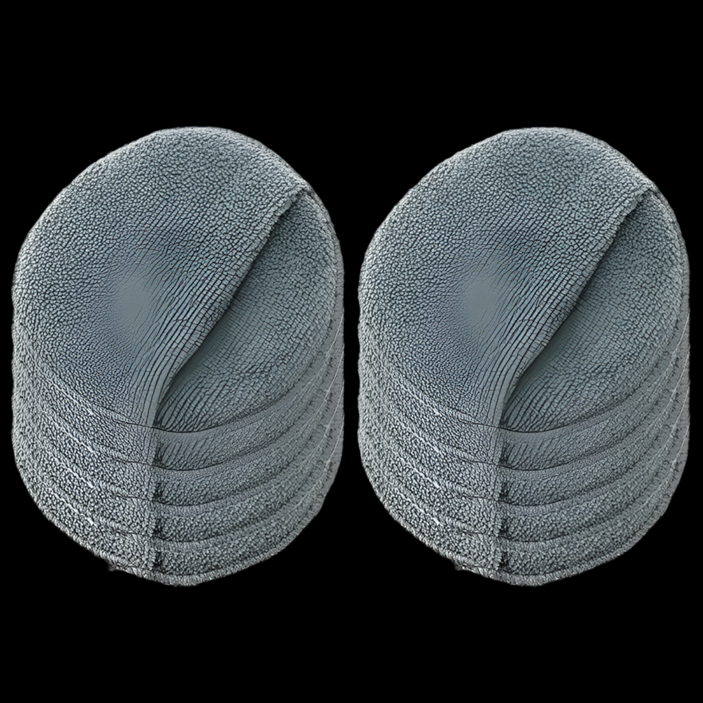 2/5/10 Lazur 5” Microfiber Wax Applicator Pads Finger Pocket