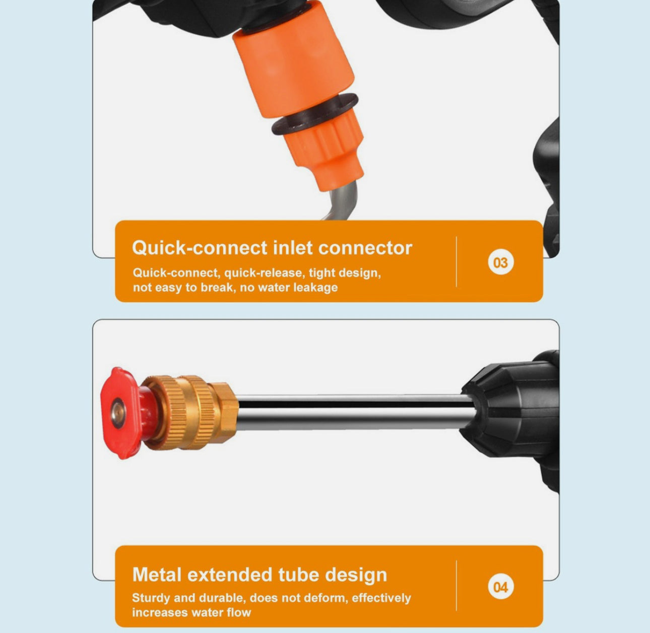 Portable Cordless Car Washer – High Pressure, Multi-Nozzle