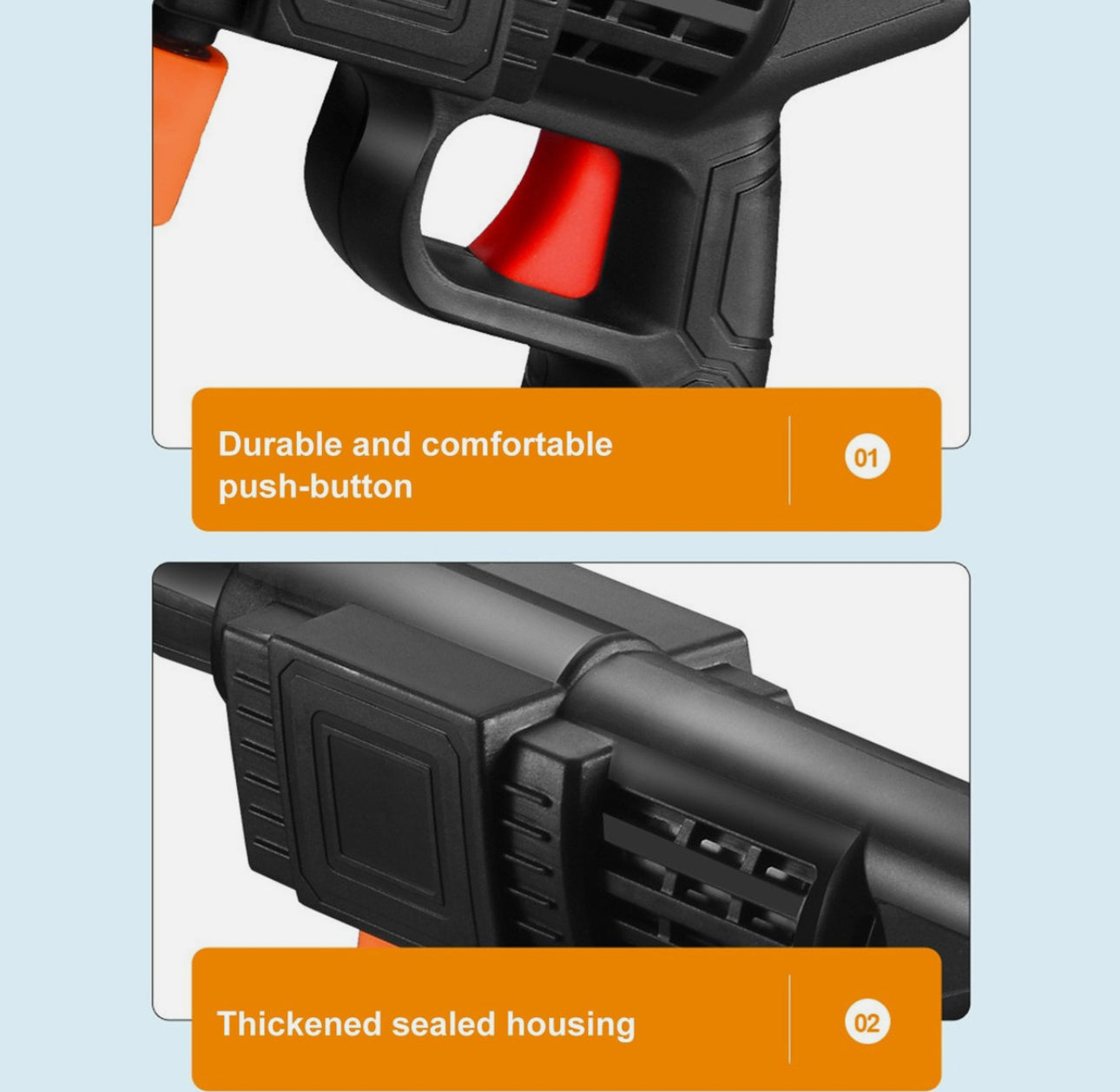 Portable Cordless Car Washer – High Pressure, Multi-Nozzle